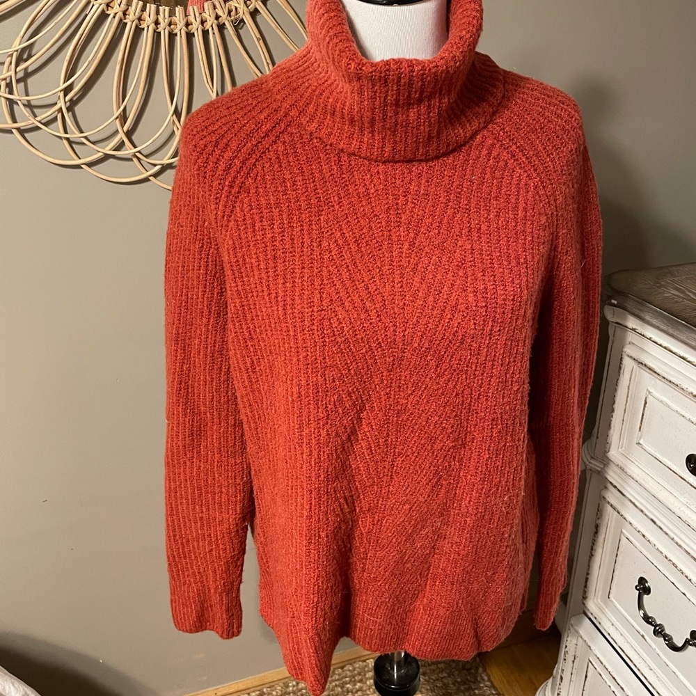 Madewell brick red turtleneck